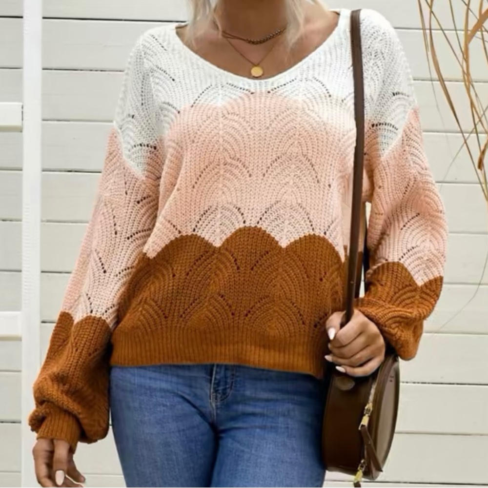 Knit sweater light weight top